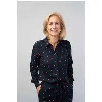 Marjolein Elisabeth Marjolein Elisabeth Damen vegan Mees Navy Dots Bluse – Produktbild 1 von 1