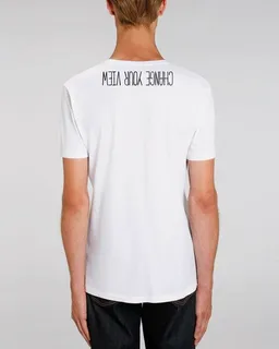 Human Family Human Family Bio Herren V-Neck T-Shirt "Change your view" – Produktbild 1 von 1