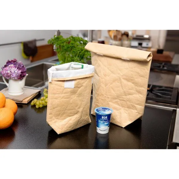 elasto elasto Kühltasche aus Kraftpapier, Natur (klein), – Produktbild 3 von 4