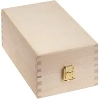 Karteikartenbox aus Holz mit Trennstegen und Deckel, DIN A7 – Produktbild 1 von 1