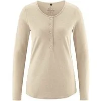 HempAge HempAge Damen Longsleeve Hanf/Bio-Baumwolle, Gobi, – Produktbild 1 von 1