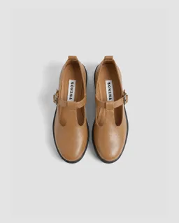 BOHEMA BOHEMA Damen vegan Schuhe Mary Jane Curtsy Kamelbraun – Produktbild 1 von 1