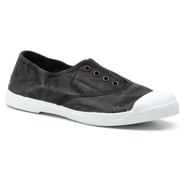 Natural World Natural World Vegan Damen Sneaker washed - Old Lavanda, Schwarz, – Produktbild 1 von 2