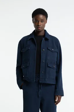 Kings Of Indigo Kings of Indigo Damen vegan Jacke Meisho Mid Indigo Cord – Produktbild 1 von 1