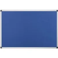 Bi Office Bi-Office Textil-Pinnwand mit Aluminiumrahmen 120 x 90 cm blau – Produktbild 1 von 1