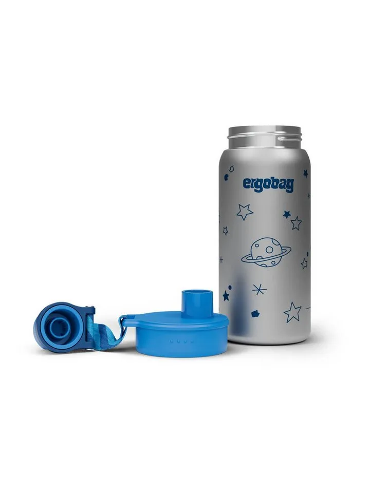 Ergobag Ergobag Trinkflasche Edelstahl Trinkflasche, auslaufsicher und kohlensäuregeeignet, Blau|grün, – Produktbild 2 von 5