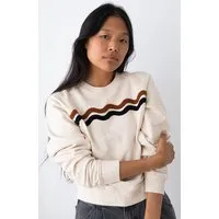 TWOTHIRDS TWOTHIRDS Damen vegan Pullover Fassol Ecru Neps – Produktbild 1 von 1