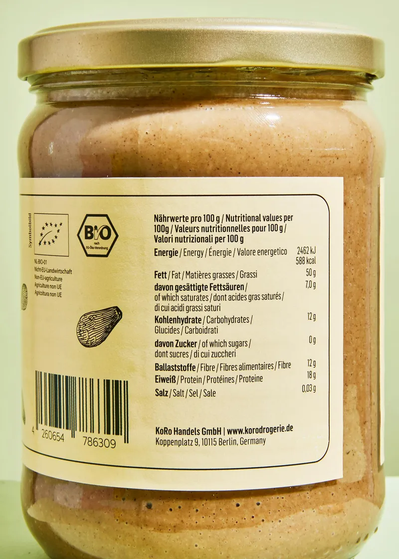 KoRo Dunkles Bio Tahini 6 x 500 g – Produktbild 3 von 5