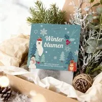 Ideenverlag Hamburg Ideenverlag Hamburg 10 „Winterblumen“ Samenbomben im Tütchen mit Kaltkeimer-Saatgut | Nachhaltiges Geschenk & Mitgebsel für die Winterzeit – Produktbild 1 von 1