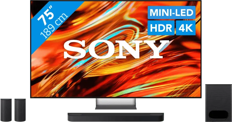 Sony Sony Bravia 7 II True RGB 75 Zoll (2026) + Sony Bravia Theatre System 6 Schwarz, Schwarz, – Produktbild 1 von 1