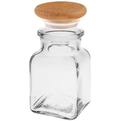 mikken mikken Gewürzglas eckig 150 ml mit Holzdeckel – Produktbild 3 von 4