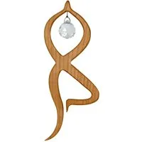 Sternengasse Balance aus heimischem Laubholz, Holzdeko mit Kristall Maße 18,5 x 6,5 x 1,2 cm – Produktbild 1 von 1