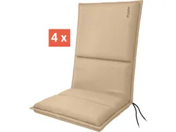 Doppler doppler Auflage "CITY" Midi, 4er-Pack, 110x48x6 cm, Polyester, sand – Produktbild 1 von 1