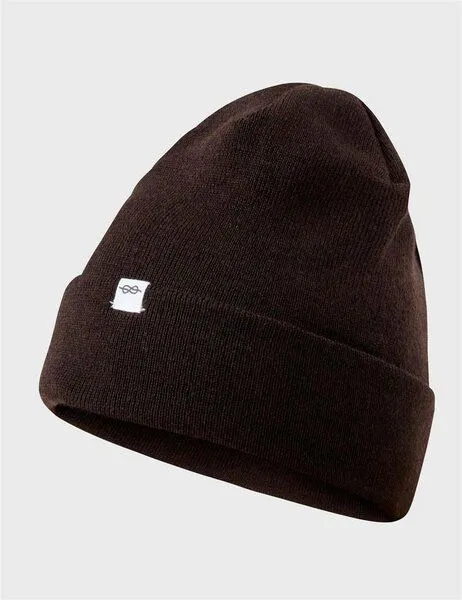 Klitmøller Collective Klitmøller Collective Fine Rib Beanie aus mulesingfreier Merinowolle, Schwarz, – Produktbild 1 von 2