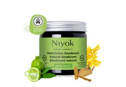 Niyok Niyok Deo-Creme 2-in-1 anti-transpirant, Schutz vor Geruch & Schweiß, ohne Alluminium, Green Touch, Deodorant Creme Unisex, Feste Deo Creme – Produktbild 1 von 1
