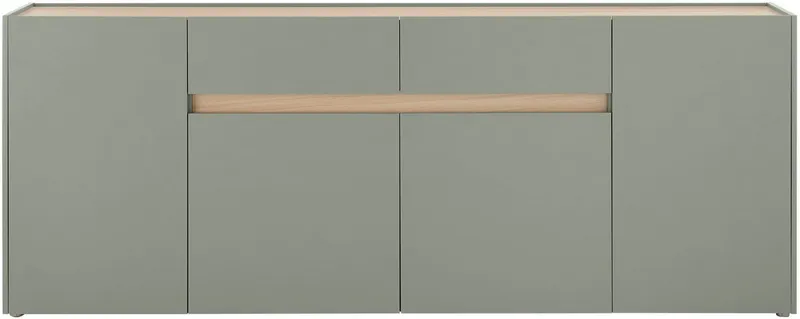 Home affaire Sideboard City/Giron, moderner Schrank, Kommode, Stauraumschrank, zeitlos, modern, ausreichend Stauraum, vielseitig einsetzbar, Grün, – Produktbild 3 von 5