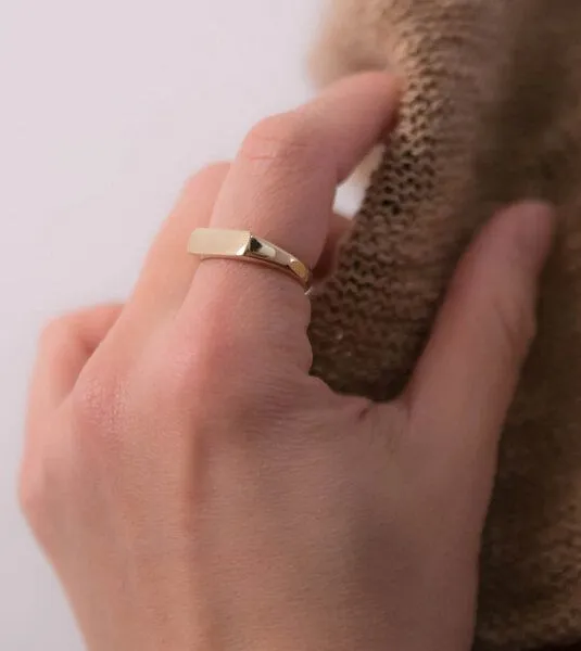 ting goods ting goods Signet Ring, Messing, – Produktbild 3 von 3