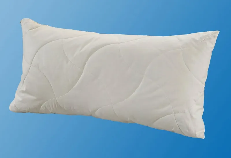 fan Naturfaserkopfkissen TENCEL™/Leinen, natürlich, kühlendes Schlafklima, Weiß, – Produktbild 2 von 3