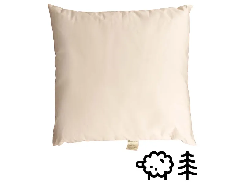 mudis mudis Kopfkissen 40 x 40 cm Schafschurwolle/Zirbenholz – Produktbild 1 von 2