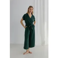 TWOTHIRDS TWOTHIRDS Damen vegan Jumpsuit Irokis Garten Grün, Dunkelgrün, – Produktbild 1 von 1