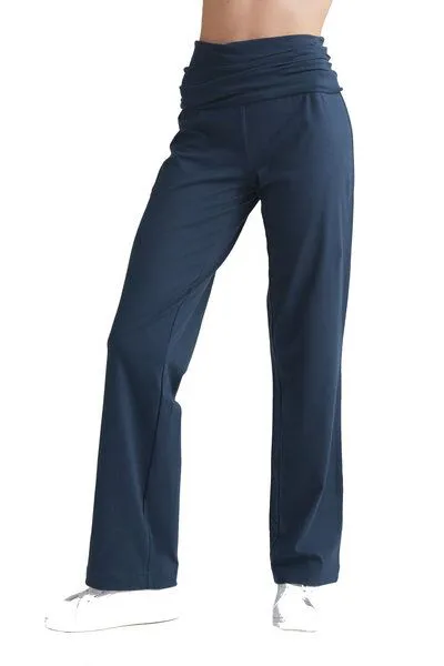 Leela Cotton Leela Cotton Damen Fitnesshose Bio-Baumwolle 1726, Navy, – Produktbild 3 von 4