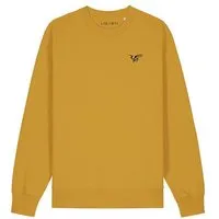LIGARTI Bestickter Pullover – Brumhilde – LIGARTI Tiermanufaktur, Senfgelb, – Produktbild 2 von 3