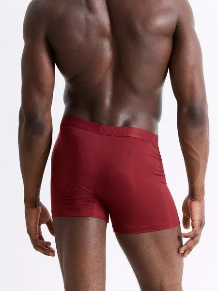 erlich textil erlich textil Light Touch Boxers im 3er Pack, weite Boxershorts aus weichem Modal, made in Europe, Bordeaux, – Produktbild 4 von 8