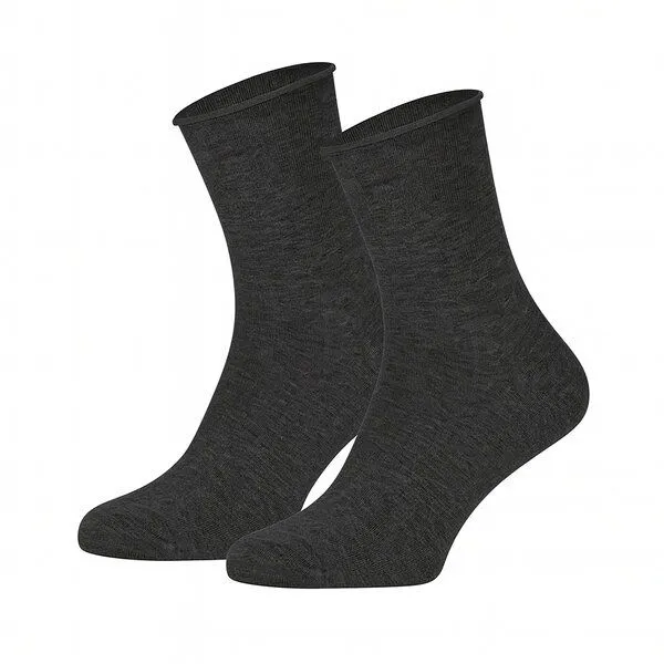 Opi and Max Opi and Max Socken Fuer Herren Damen 3 oder 12 Paar Diabetikersocken ohne Gummi – Rollrand Socken aus 98% Bio-Baumwolle, GOTS-zertifiziert – Bequeme, atmungsaktive Baumwollsocken für Damen & Herren, Dunkelgrau, – Produktbild 1 von 3