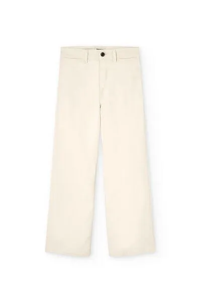 TIRALAHILACHA TIRALAHILACHA Hani Recycled Cotton Sailor Pants, Weiß, – Produktbild 4 von 4