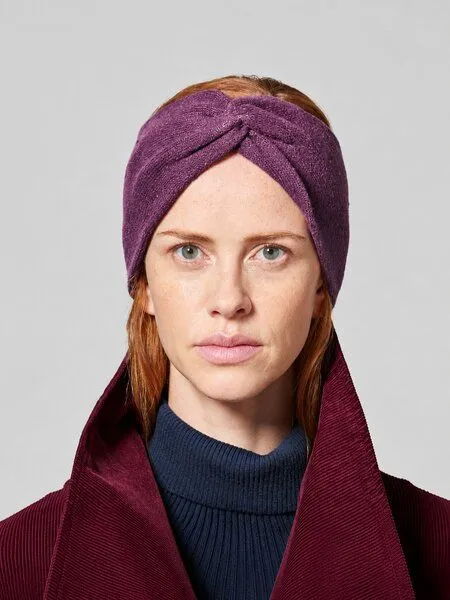 HempAge HempAge Damen Stirnband Hanf/Bio-Baumwolle, Purple, – Produktbild 2 von 4