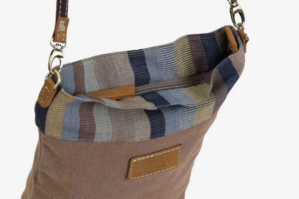 Dragolina Dragolina Umhängetasche Willow mit Webstoff der Pwo Karen, Hellbraun, – Produktbild 4 von 4