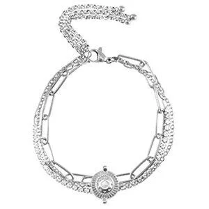 ELEKTROPULLI Layer Armband in ca. 16 cm x 1 cm von Elektropulli, Silber, – Produktbild 1 von 1