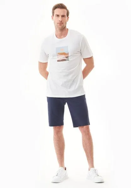 ORGANICATION ORGANICATION Regular-Fit Shorts aus Bio-Baumwolle, Navy, – Produktbild 1 von 3