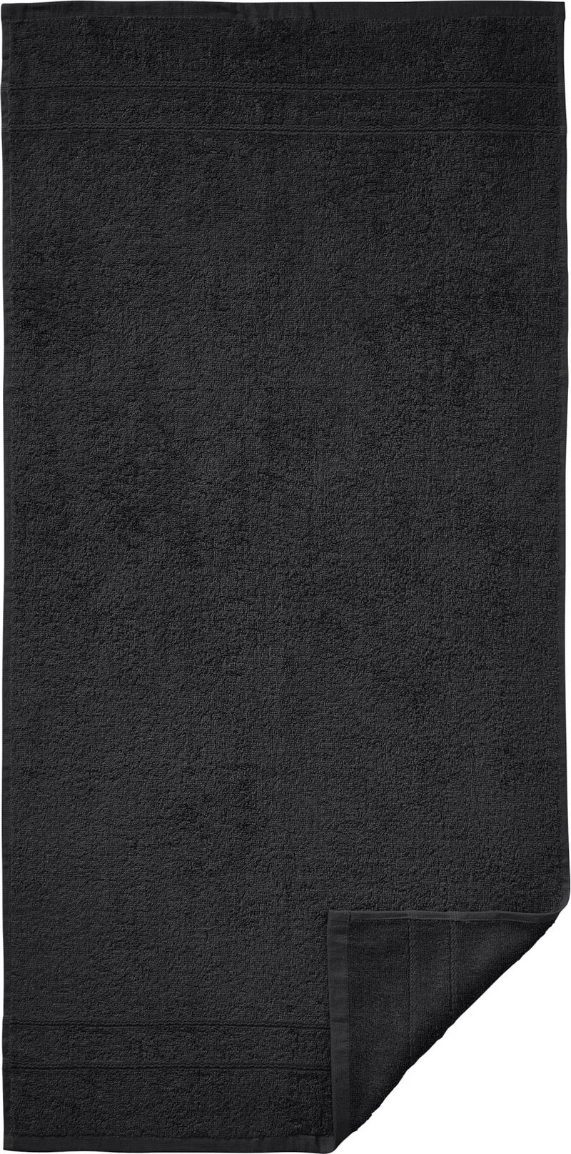 wäschepur Handtuch-Set schwarz, Schwarz, – Produktbild 2 von 3