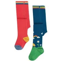 Frugi Frugi Warme Kinder Strumpfhosen im 2er-Pack aus Biobaumwolle – Produktbild 1 von 1