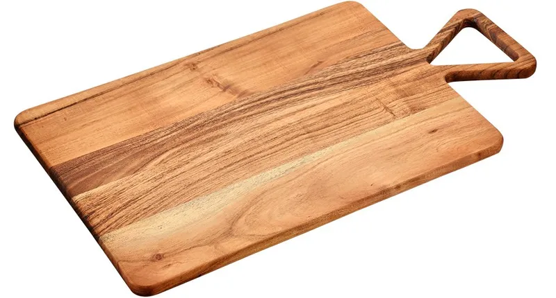 Kesper Kesper Schneidebrett mit Griff, Massivholz, (1-St), FSC-zertifiziertes Akazienholz, Braun, – Produktbild 2 von 3