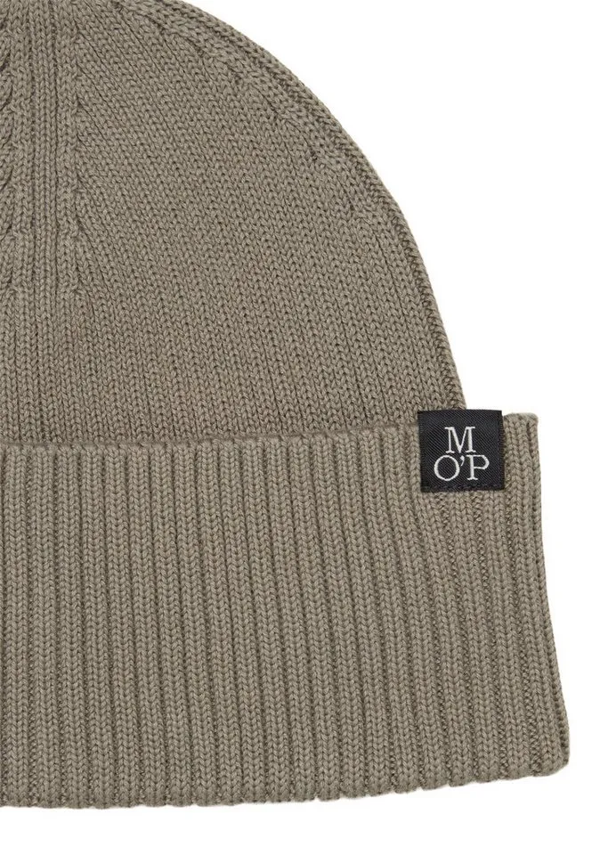 Marc O'Polo Marc O'Polo Beanie inkl. Schal aus reiner Bio-Baumwolle (Set, 2-St., MOP ACC) Einheitsgröße, Braun, – Produktbild 3 von 4