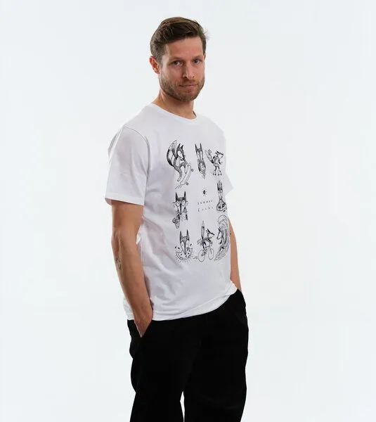 Gary Mash GARY MASH Shirt Sommerfuchs aus Biobaumwolle Weiß, Weiß, – Produktbild 3 von 3