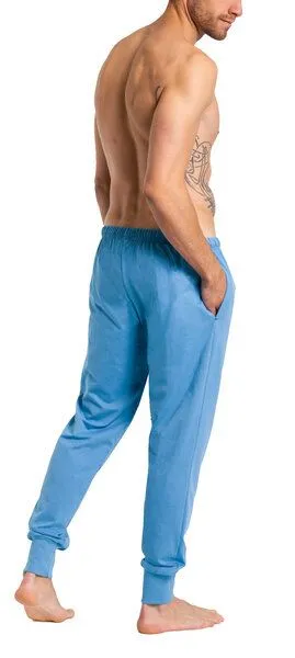 Haasis Bodywear Haasis Bodywear Herren Pyjamahose mit Bündchen, Seitentaschen, Single Jersey, Bio Baumwolle, GOTS, Horizont, – Produktbild 3 von 4