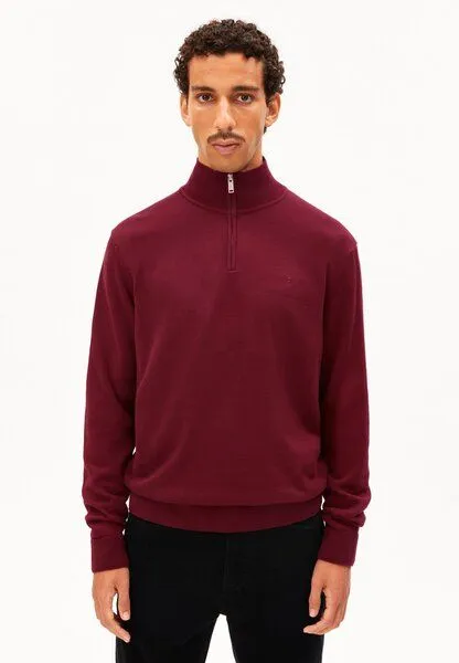 ARMEDANGELS ARMEDANGELS FAABES Herren Pullover aus Bio-Baumwolle, Velvet red, – Produktbild 1 von 5
