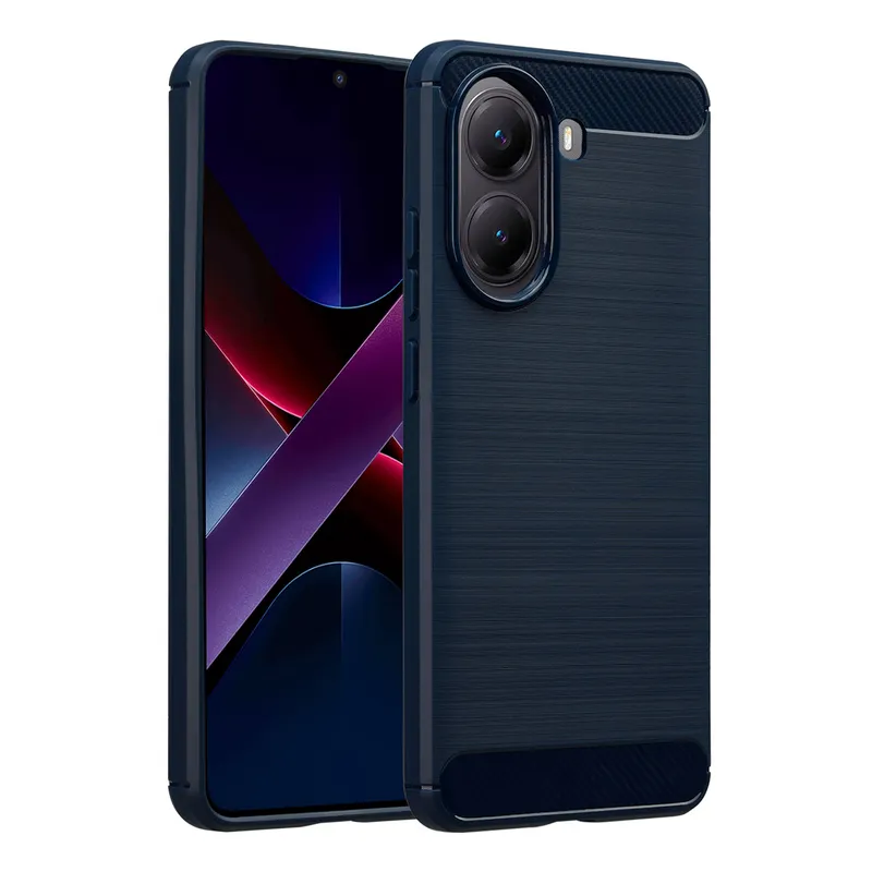 imoshion imoshion Brushed Back Cover für das Xiaomi Poco X7 Pro, Dunkelblau, – Produktbild 1 von 1