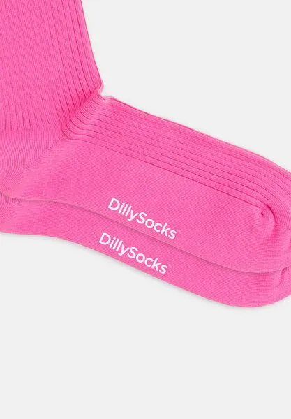DillySocks DillySocks Socken „Premium Ribbed Collection“, Splash pink - piggy pink, – Produktbild 3 von 4