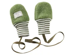 Pickapooh Pickapooh Baby und Kinder Fäustlinge Bio-Merinowolle Fleece moos Gr. 1 (bis 9 Monate) – Produktbild 1 von 1