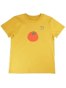 MelaDi MELAdi Kinder Shirt aus Biobaumwolle - Tomate auf Ocre Gelb – Produktbild 1 von 1