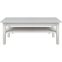 Couchtisch "Solvita" B 116 x T 70 x H 45 cm, Kiefer weiß – Produktbild 1 von 1
