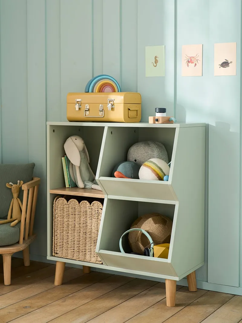 Vertbaudet Kinderzimmer Regal, Grün, – Produktbild 1 von 3