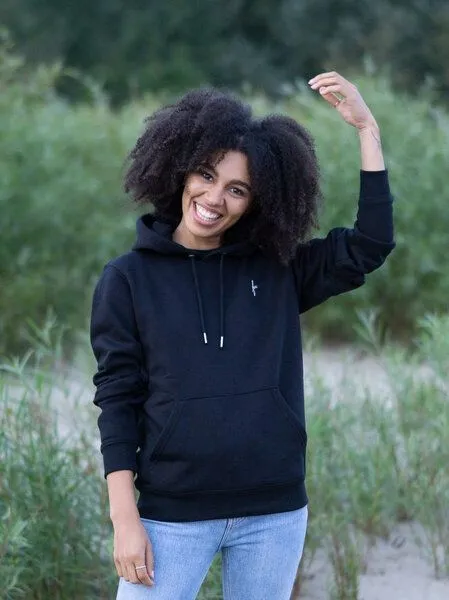 FUXBAU FUXBAU fux Hoodie, Schwarz, – Produktbild 3 von 4