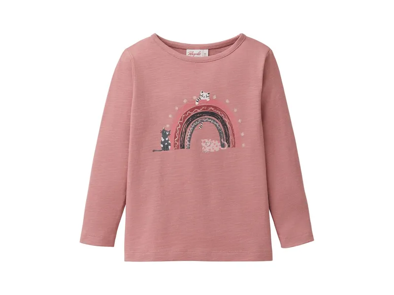 People Wear Organic People Wear Organic Langarm-Shirt altrosa 98/104, Rosa, – Produktbild 1 von 1