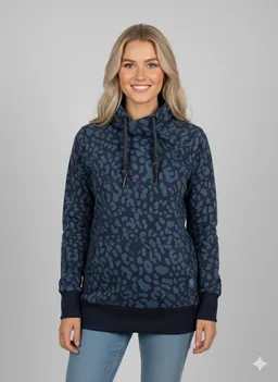 ragwear ragwear Sweatshirt NESKA LEO O mit asymmetrischem Ausschnitt, hoher Schalkragen, Langarm-Design – Produktbild 1 von 1