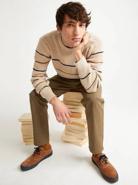 thinking mu thinking mu Pullover - Miki Sweater - aus Bio-Baumwolle/Wolle, Bone (natur), – Produktbild 4 von 4